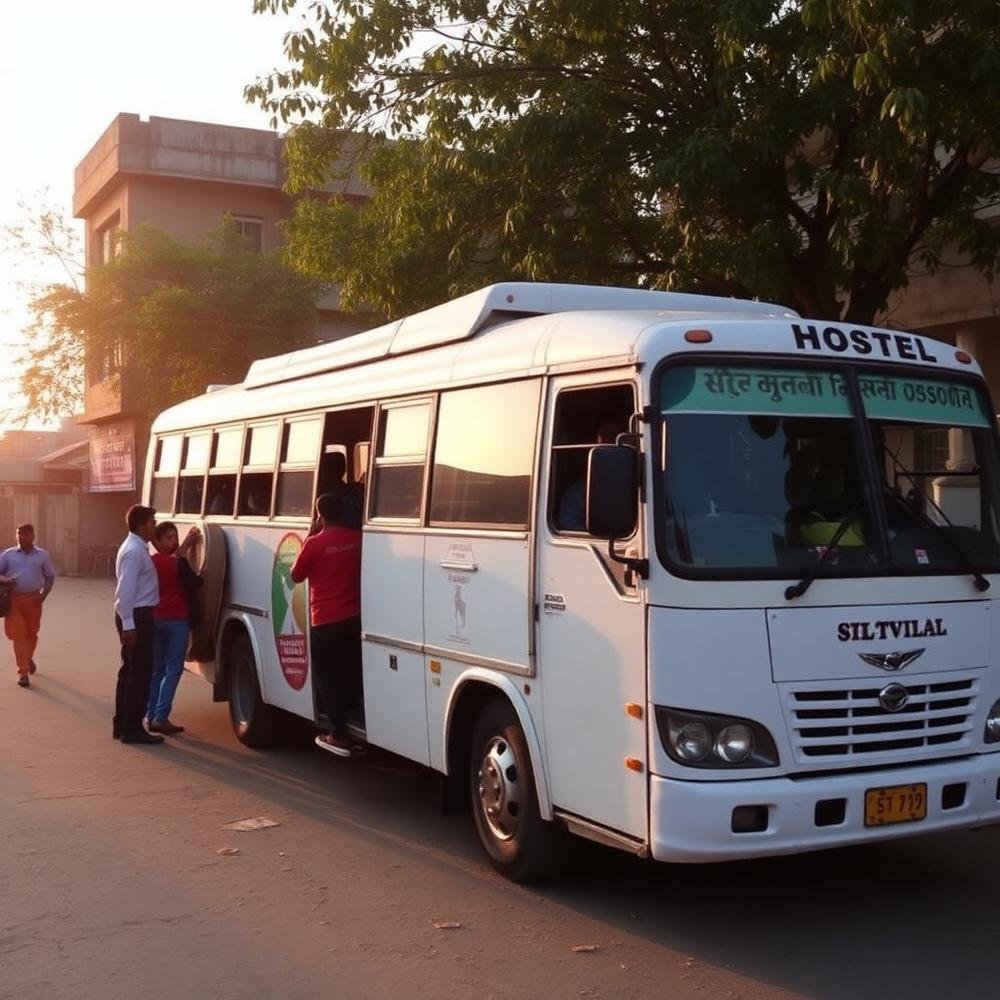 Student bus facility in Barmer